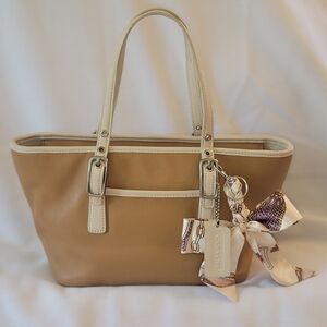 Coach Tan Leather Tote Bag